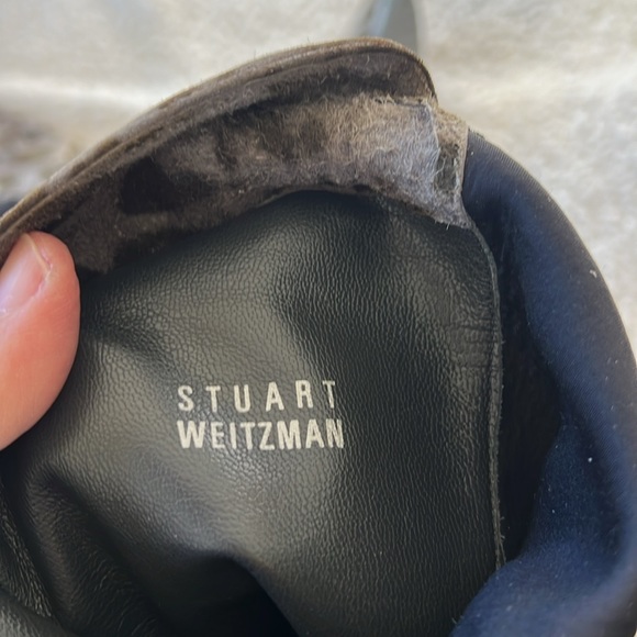 Stuart Weitzman, suede and fabric tall boots 8 1/2 - Picture 9 of 10